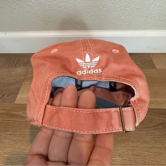 NWOT Adidas Women's Coral Embroidered Adjustable Baseball Cap Hat - Picture 9 of 11